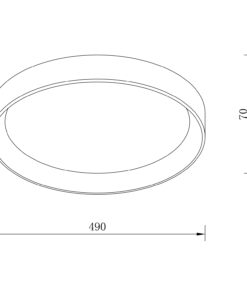 Sun Light ΦΩΤΙΣΤΙΚΟ ΟΡΟΦΗΣ LED – ΠΛΑΦΟΝΙΕΡΑ NOOR-500-WH