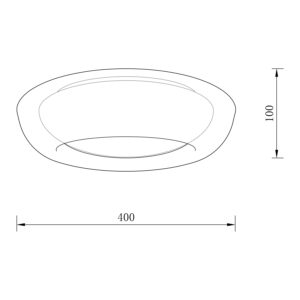 Sun Light ΦΩΤΙΣΤΙΚΟ ΟΡΟΦΗΣ LED – ΠΛΑΦΟΝΙΕΡΑ SEREN-400