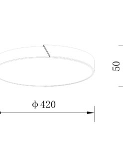Sun Light ΟΡΟΦΗΣ ΦΩΤΙΣΤΙΚΟ LED-ΠΛΑΦΟΝΙΕΡΑ-ΚΩΔ. AGLIO-40-WH