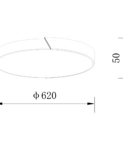 Sun Light ΟΡΟΦΗΣ ΦΩΤΙΣΤΙΚΟ LED-ΠΛΑΦΟΝΙΕΡΑ-ΚΩΔ. AGLIO-60-BK