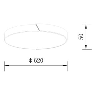 Sun Light ΟΡΟΦΗΣ ΦΩΤΙΣΤΙΚΟ LED-ΠΛΑΦΟΝΙΕΡΑ-ΚΩΔ. AGLIO-60-BK
