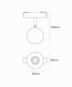 Sun Light ΦΩΤΙΣΤΙΚΟ-ΓΡΑΜΜΙΚΟ ΣΠΟΤ-ΜΑΓΝΗΤΙΚΗΣ ΡΑΓΑΣ-48V-ARION-10R-SM