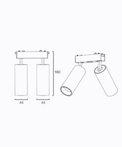Sun Light ΦΩΤΙΣΤΙΚΟ-ΓΡΑΜΜΙΚΟ ΣΠΟΤ-ΜΑΥΡΟ ΧΡΩΜΑ-ΜΑΓΝΗΤΙΚΗΣ ΡΑΓΑΣ-48V-ARION-18SP-SM