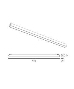 Sun Light ΦΩΤΙΣΤΙΚΑ-ΓΡΑΜΜΙΚΑ-ΜΑΓΝΗΤΙΚΗΣ ΡΑΓΑΣ-48V-ΜΑΥΡΟ ΧΡΩΜΑ-ARION-20FL-W