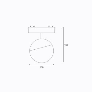 Sun Light ΦΩΤΙΣΤΙΚΟ-ΜΠΑΛΑ-ΜΑΥΡΟ-ΜΑΓΝΗΤΙΚΗΣ ΡΑΓΑΣ-48V-ARION-6B-SM