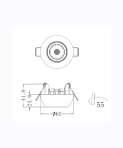 Sun Light ΣΠΟΤ ΦΩΤΙΣΤΙΚΟ ΗΜΙΧΩΝΕΥΤΟ-ΚΩΔ. CONO-55