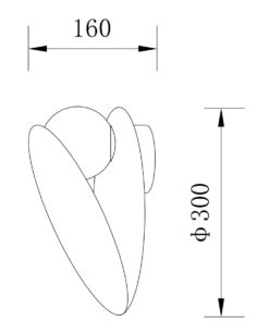 Sun Light DAISY – Επιτοίχιο Φωτιστικό – Απλίκα σε Χρώμα Terracotta