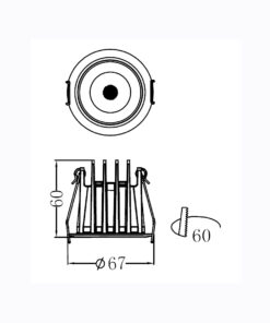 Sun Light ΣΠΟΤ ΦΩΤΙΣΤΙΚΟ ΧΩΝΕΥΤΟ-ΚΩΔ. ENDO-60