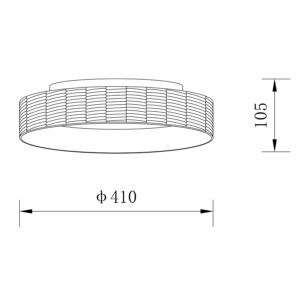 Sun Light ΟΡΟΦΗΣ ΦΩΤΙΣΤΙΚΟ LED-ΠΛΑΦΟΝΙΕΡΑ-ΚΩΔ. FORTE-40-BK