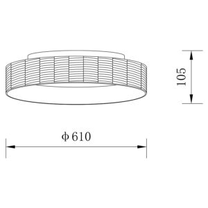 Sun Light ΟΡΟΦΗΣ ΦΩΤΙΣΤΙΚΟ LED-ΠΛΑΦΟΝΙΕΡΑ-ΚΩΔ. FORTE-60-BK