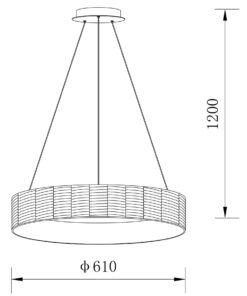 Sun Light ΠΟΛΥΦΩΤΟ-ΚΡΕΜΑΣΤΟ ΦΩΤΙΣΤΙΚΟ LED-ΚΩΔ. FORTE-63P-BK