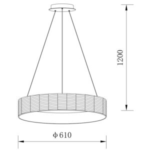 Sun Light ΠΟΛΥΦΩΤΟ-ΚΡΕΜΑΣΤΟ ΦΩΤΙΣΤΙΚΟ LED-ΚΩΔ. FORTE-63P-BK