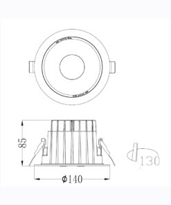 Sun Light ΣΠΟΤ ΦΩΤΙΣΤΙΚΟ ΧΩΝΕΥΤΟ-ΚΩΔ. GETTI-130