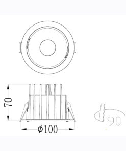 Sun Light ΣΠΟΤ ΦΩΤΙΣΤΙΚΟ ΧΩΝΕΥΤΟ-ΚΩΔ. GETTI-90