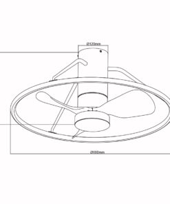 Sun Light HAUT – Ανεμιστήρας Οροφής με Φως και Τηλεχειριστήριο