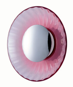 Sun Light IRIDA – Γυάλινο Επιτοίχιο Φωτιστικό – Απλίκα σε Ροζ Χρώμα