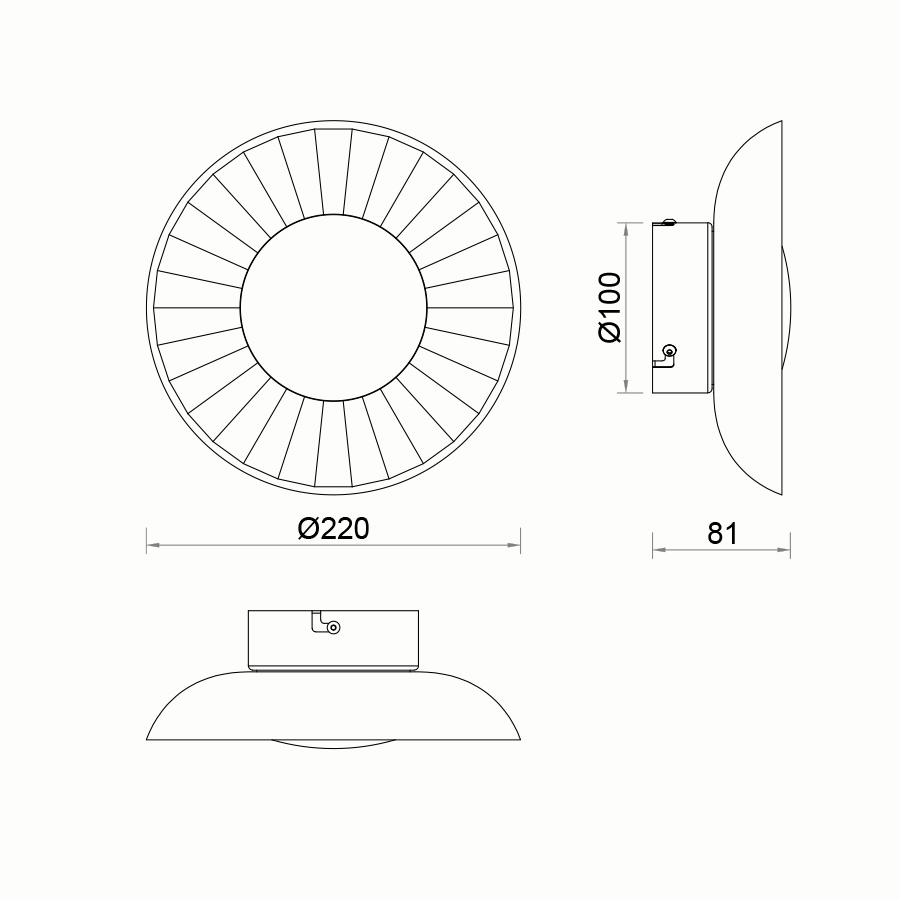 Sun Light IRIDA – Γυάλινο Επιτοίχιο Φωτιστικό – Απλίκα σε Μπλε Χρώμα