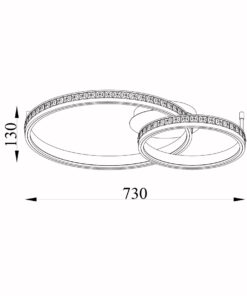 Sun Light ΟΡΟΦΗΣ ΦΩΤΙΣΤΙΚΟ LED-ΠΛΑΦΟΝΙΕΡΑ-ΚΩΔ. LUXOR-6+4