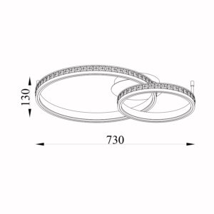 Sun Light ΟΡΟΦΗΣ ΦΩΤΙΣΤΙΚΟ LED-ΠΛΑΦΟΝΙΕΡΑ-ΚΩΔ. LUXOR-6+4