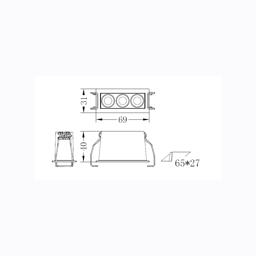 Sun Light ΣΠΟΤ ΦΩΤΙΣΤΙΚΟ-ΧΩΝΕΥΤΟ-ΓΡΑΜΜΙΚΟ-ΚΩΔ. MOLTO-65
