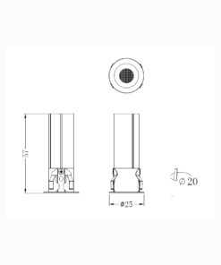 Sun Light ΣΠΟΤ ΦΩΤΙΣΤΙΚΟ ΧΩΝΕΥΤΟ-ΚΩΔ. OGIO-20