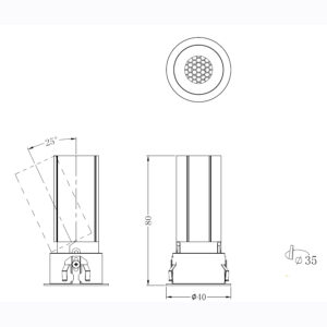 Sun Light ΣΠΟΤ ΦΩΤΙΣΤΙΚΟ ΧΩΝΕΥΤΟ-ΚΩΔ. OGIO-35-D