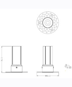 Sun Light ΣΠΟΤ ΦΩΤΙΣΤΙΚΟ ΧΩΝΕΥΤΟ-ΚΩΔ. OGIO-30-T