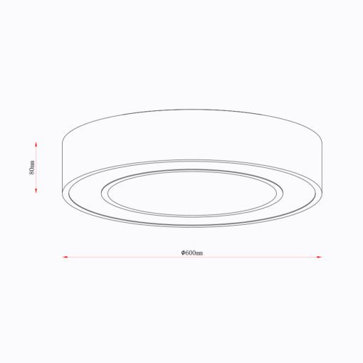 Sun Light ΟΡΟΦΗΣ ΦΩΤΙΣΤΙΚΟ LED-ΠΛΑΦΟΝΙΕΡΑ-ΚΩΔ.REDO-600