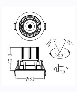 Sun Light ΣΠΟΤ ΦΩΤΙΣΤΙΚΟ ΧΩΝΕΥΤΟ-ΚΩΔ. RIVA-1