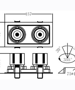 Sun Light ΣΠΟΤ ΦΩΤΙΣΤΙΚΟ ΧΩΝΕΥΤΑ-ΚΩΔ. RIVA-2