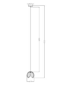 Sun Light ΜΟΝΟΦΩΤΟ-ΚΡΕΜΑΣΤΟ ΓΥΨΙΝΟ ΦΩΤΙΣΤΙΚΟ-ΚΩΔ. ROSA-CL