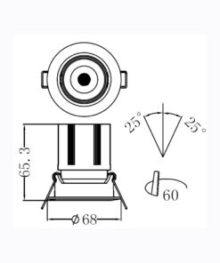 Sun Light ΣΠΟΤ ΦΩΤΙΣΤΙΚΟ ΧΩΝΕΥΤΟ-ΚΩΔ. ROTA-60