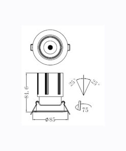 Sun Light ΣΠΟΤ ΦΩΤΙΣΤΙΚΟ ΧΩΝΕΥΤΟ-ΚΩΔ. ROTA-75