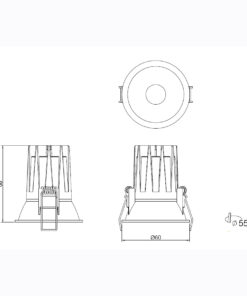 Sun Light ΣΠΟΤ ΦΩΤΙΣΤΙΚΟ ΧΩΝΕΥΤΟ-ΚΩΔ. TITO-55