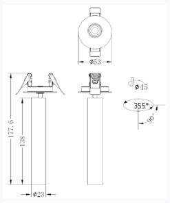 Sun Light ΣΠΟΤ ΦΩΤΙΣΤΙΚΟ ΗΜΙΧΩΝΕΥΤΟ-ΚΩΔ. TORO-45
