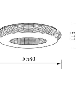 Sun Light ΟΡΟΦΗΣ ΦΩΤΙΣΤΙΚΟ LED-ΠΛΑΦΟΝΙΕΡΑ-ΚΩΔ. ZEUS-60-BK