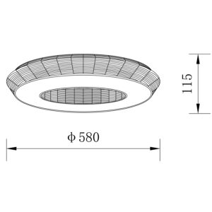 Sun Light ΟΡΟΦΗΣ ΦΩΤΙΣΤΙΚΟ LED-ΠΛΑΦΟΝΙΕΡΑ-ΚΩΔ. ZEUS-60-Y