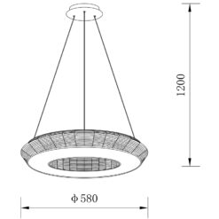 Sun Light ΠΟΛΥΦΩΤΟ-ΚΡΕΜΑΣΤΟ ΦΩΤΙΣΤΙΚΟ LED-ΚΩΔ. ZEUS-P-BK