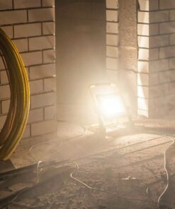 LED Προβολέας Εργασίας 50W V-TAC Cree Chip Μαύρος με Κίτρινη Βάση IP65 5000lm Φυσικό 4000K 3m Καλώδιο 6yrs Wty – 242186VT