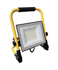 LED Προβολέας Εργασίας 50W V-TAC Cree Chip Μαύρος με Κίτρινη Βάση IP65 5000lm Φυσικό 4000K 3m Καλώδιο 6yrs Wty – 242186VT