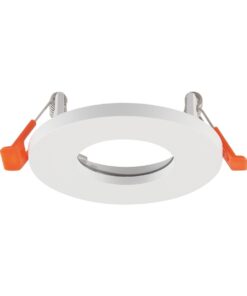 Βάση Σποτ GU10 – MR16 V-TAC Χωνευτή Στρογγυλή IP44 Λευκή Ματ 24221VT