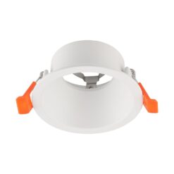 Βάση Σποτ Βαθιά Στρογγυλή Λευκή GU10 Anti Glare Αλουμινίου V-TAC 24223VT