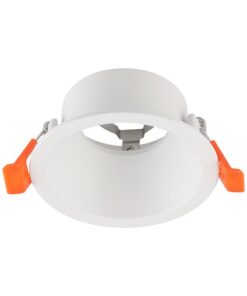 Βάση Σποτ Βαθιά Στρογγυλή Λευκή GU10 Anti Glare Αλουμινίου V-TAC 24223VT