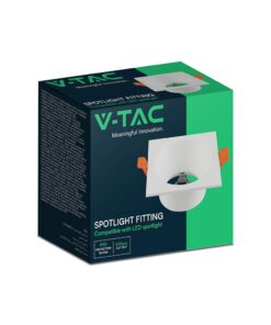 GU10 Fitting Aluminum Deep Anti Glare Square White V-TAC 24224VT