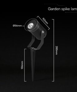 Φωτιστικό Σποτ Κήπου Καρφωτό Αλουμινίου GU10 Μαύρο IP65 V-TAC 24227VT