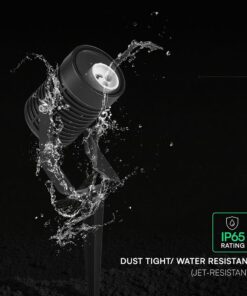 Φωτιστικό Σποτ Κήπου Καρφωτό Αλουμινίου GU10 Μαύρο IP65 V-TAC 24227VT