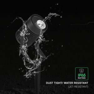 Φωτιστικό Σποτ Κήπου Καρφωτό Αλουμινίου GU10 Μαύρο IP65 V-TAC 24227VT