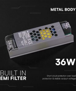 Τροφοδοτικό για LED 36W 24V IP20 Μεταλλικό V-TAC 24235VT