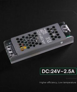 Τροφοδοτικό για LED 60W 24V IP20 Μεταλλικό V-TAC 24236VT