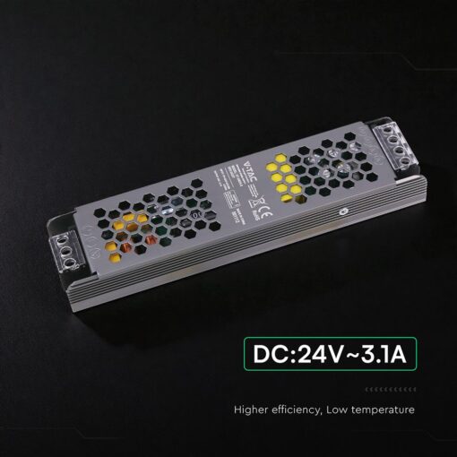 Τροφοδοτικό για LED 75W 12V IP20 Μεταλλικό V-TAC 24237VT